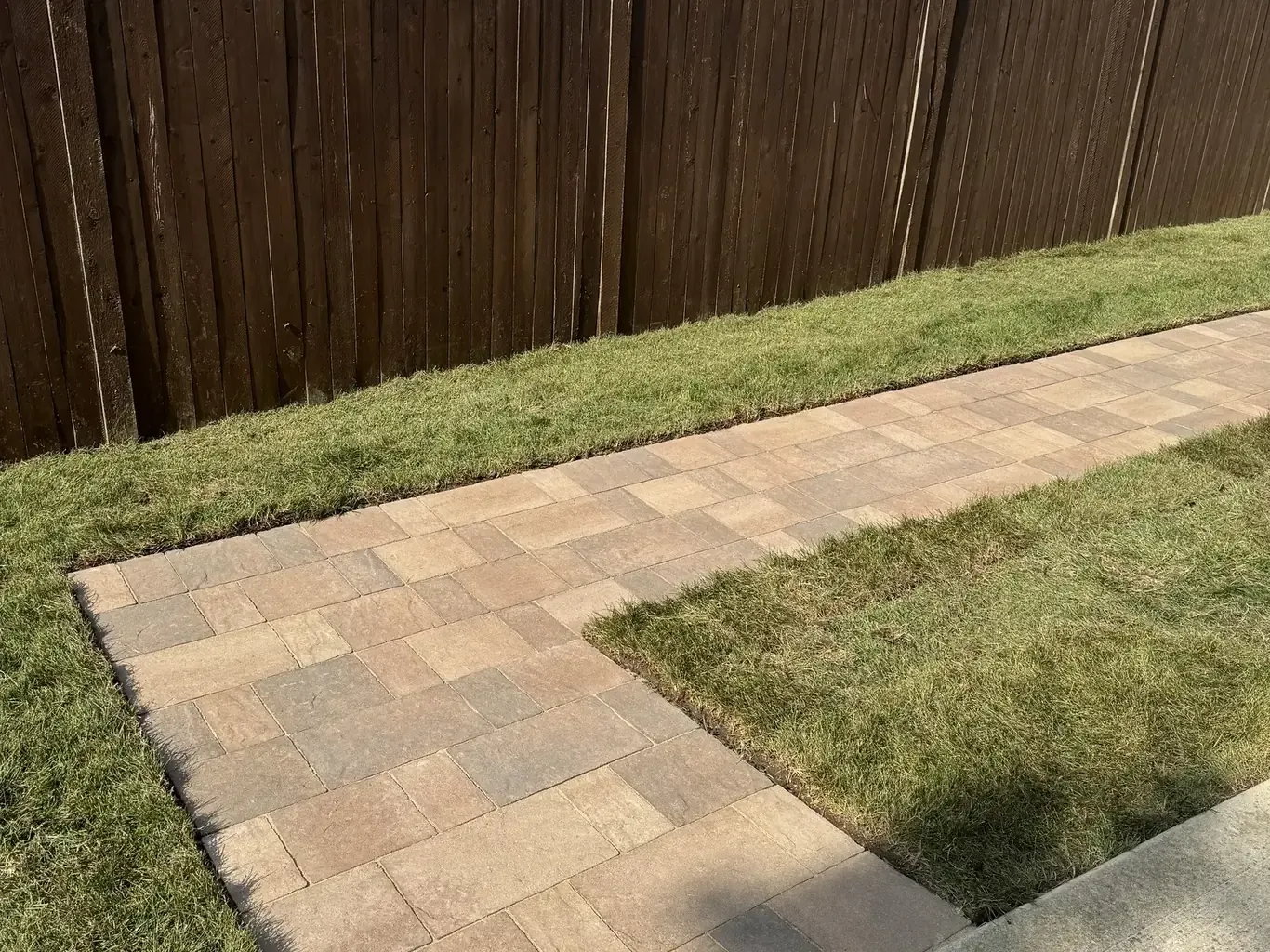 Frankfort Tiered Retaining Wall with Paver Walkway, retaining walls in Frankfort by Rodak Landscaping