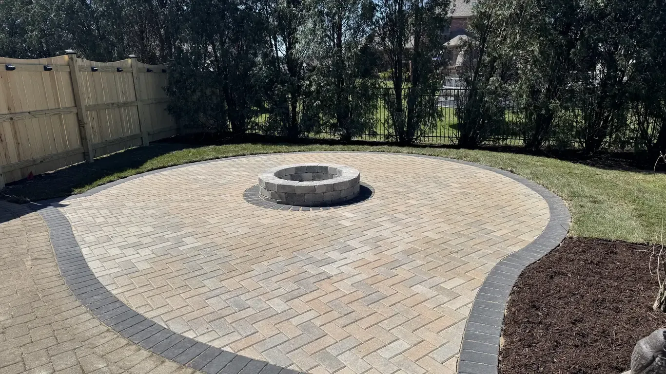 Paver Patios project in Homer Glen by Rodak Landscaping