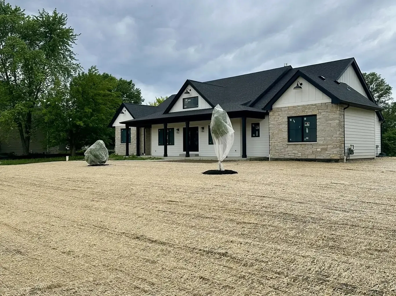 After: Homer Glen New Construction Yard Grading & Sod by Rodak Landscaping