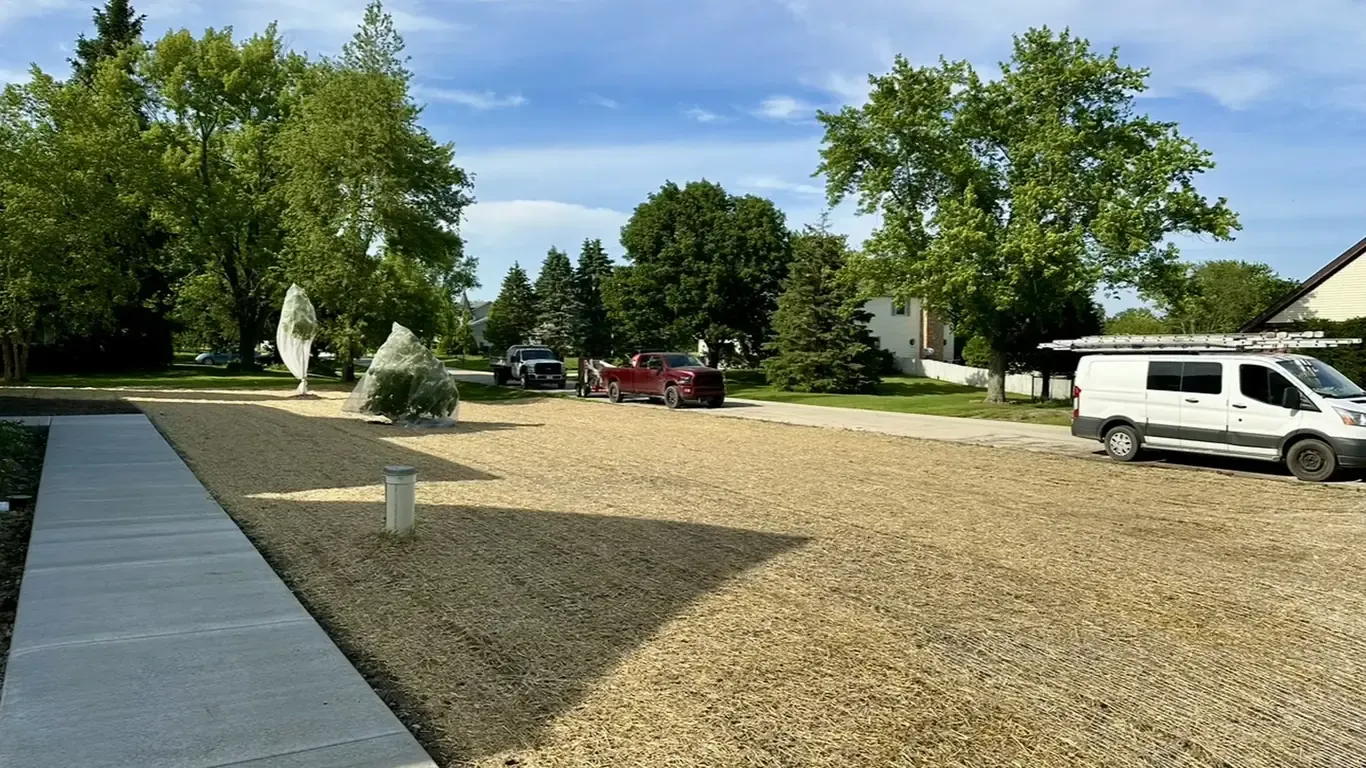 Sod Installation & Grading project in Homer Glen by Rodak Landscaping