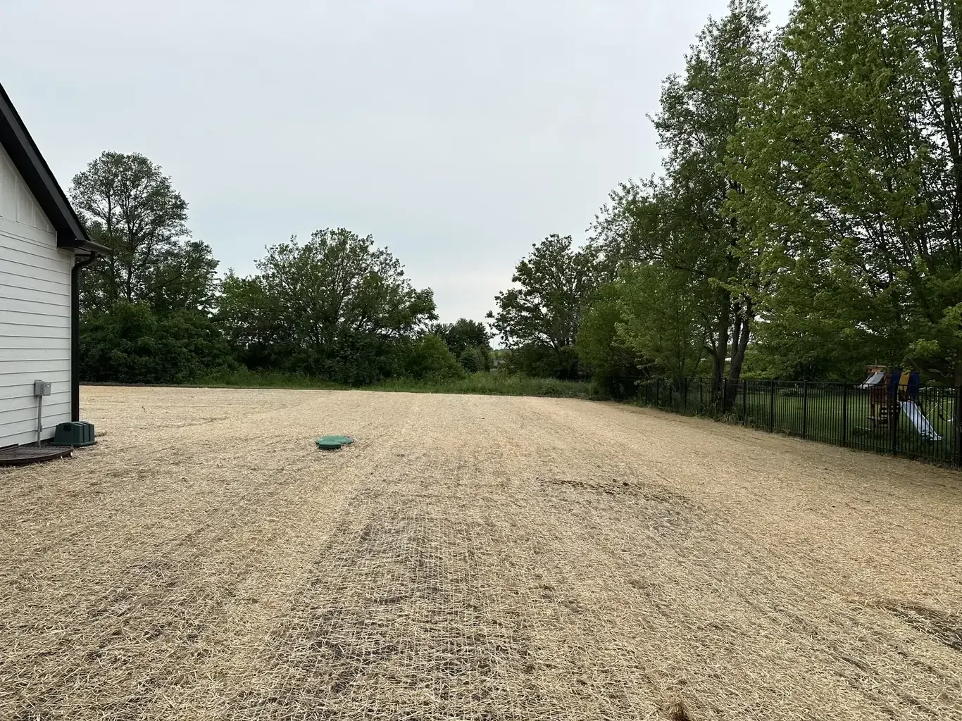 Finished sod installation & grading in Homer Glen by Rodak Landscaping: Homer Glen New Construction Yard Grading & Sod