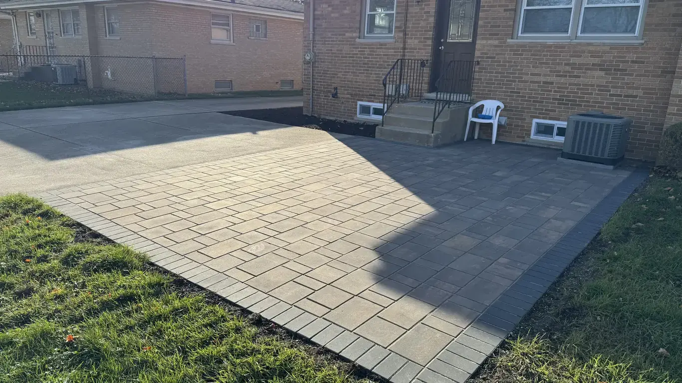 Paver Patios project in Lemont by Rodak Landscaping