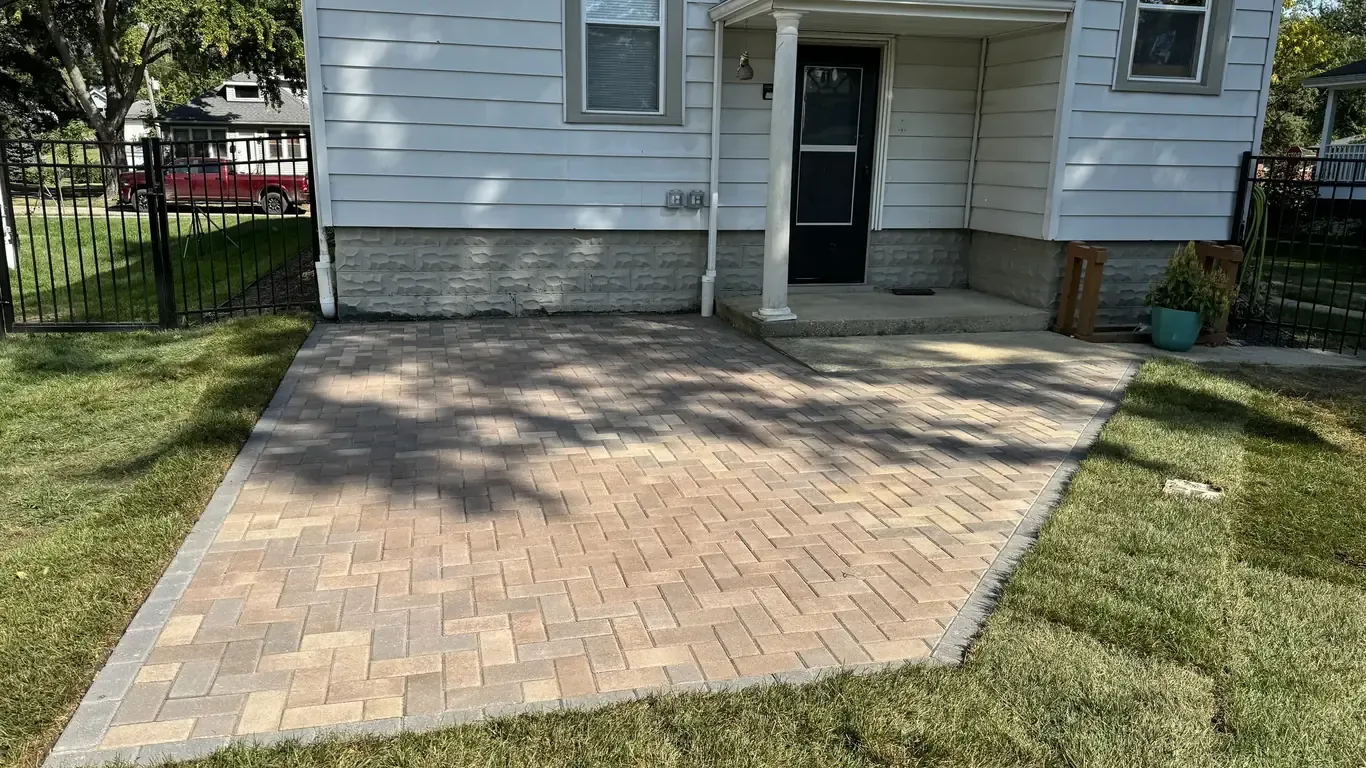 Paver Patios project in Lockport by Rodak Landscaping