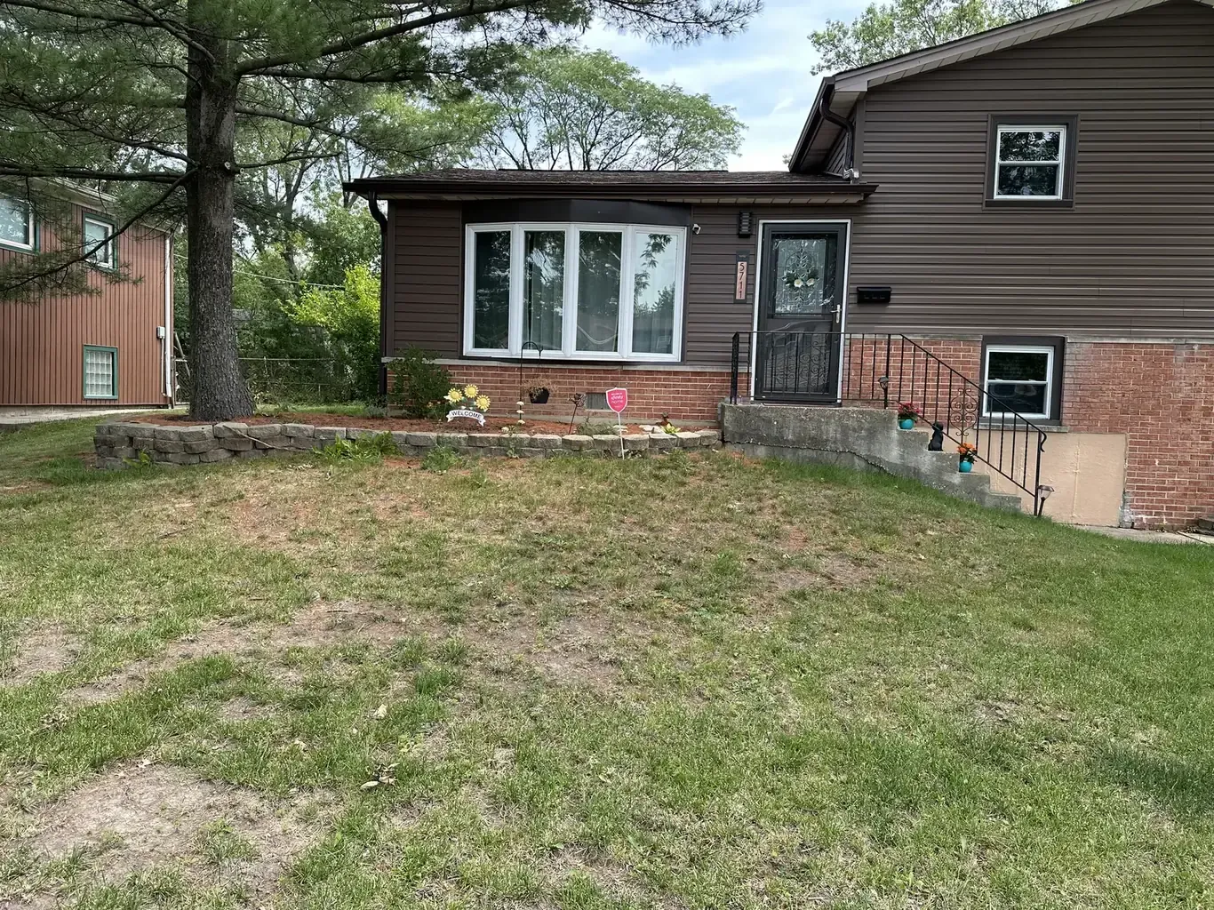Oak Forest Front Yard Transformation, retaining walls in Oak Forest by Rodak Landscaping