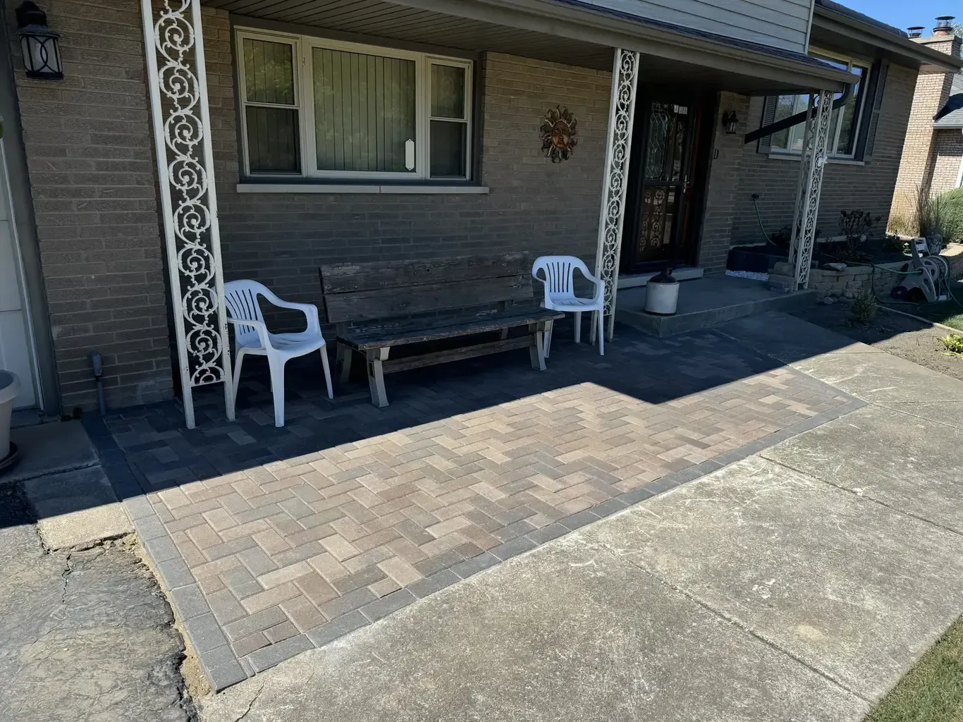 After: Oak Forest Small Paver Patio Pad by Rodak Landscaping