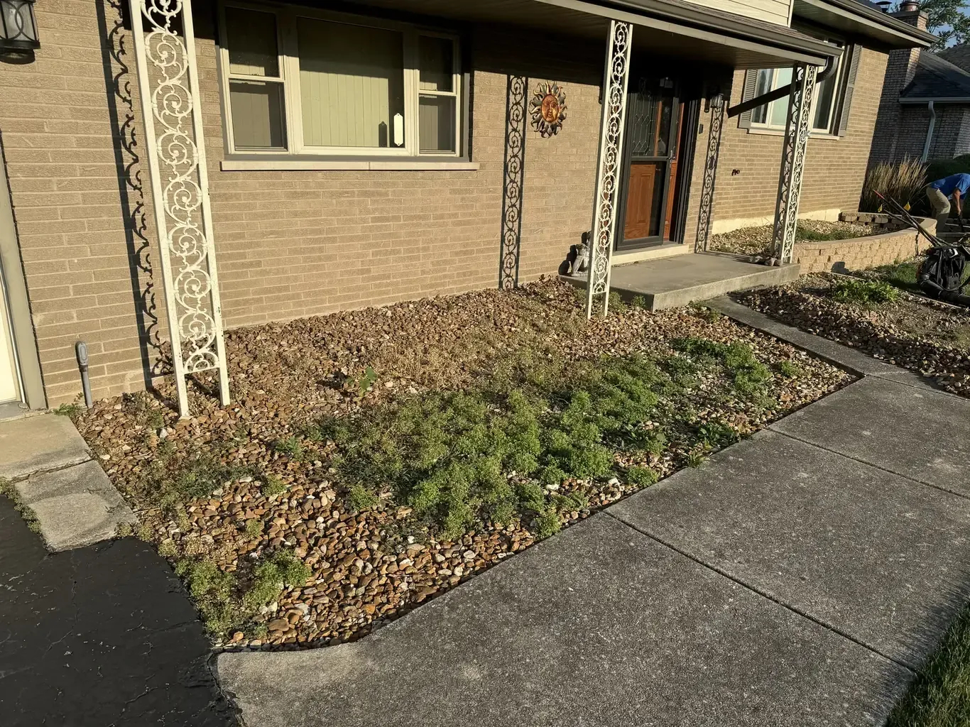 Before: Oak Forest Small Paver Patio Pad by Rodak Landscaping