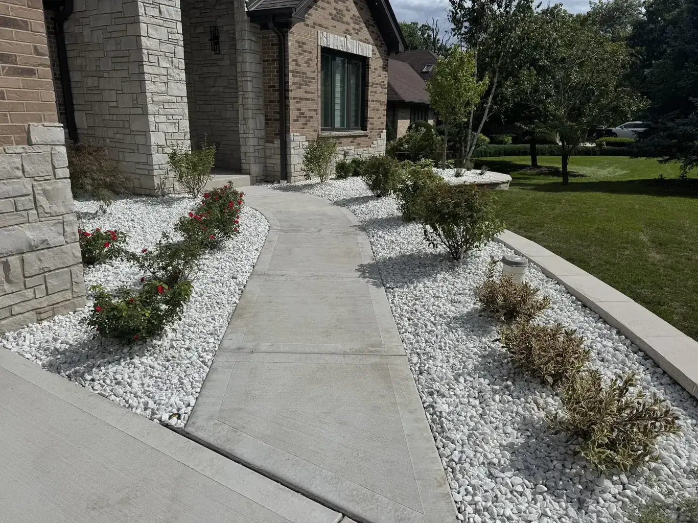After: Orland Park New Construction Full Site Build by Rodak Landscaping