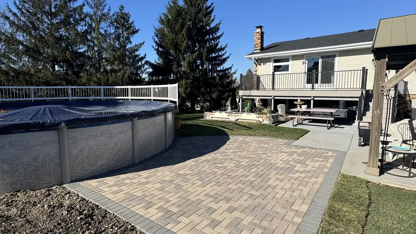 Paver Patios project in Orland Park by Rodak Landscaping