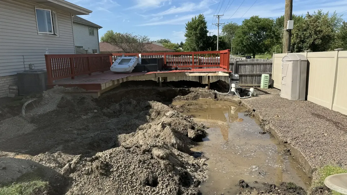 Pool Removal & Restoration project in the southwest suburbs by Rodak Landscaping