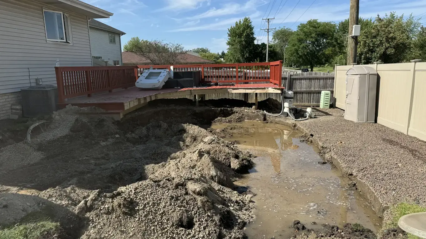 Pool Removal & Restoration project in the southwest suburbs by Rodak Landscaping