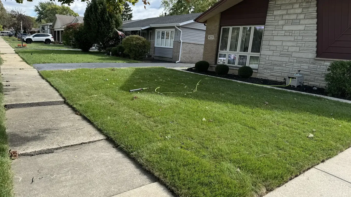 Sod Installation & Grading project in the southwest suburbs by Rodak Landscaping