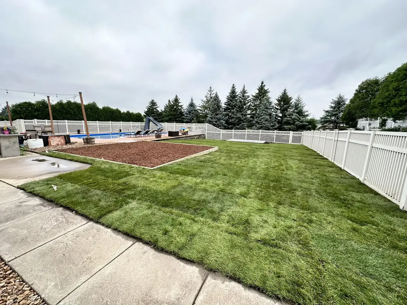 After: Homer Glen Full Backyard Sod Installation (2024) by Rodak Landscaping