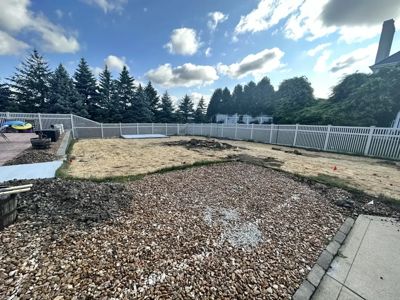 Before: Homer Glen Full Backyard Sod Installation (2024) by Rodak Landscaping